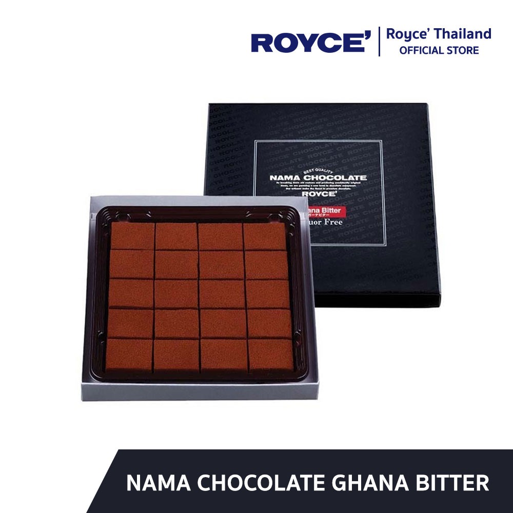 ภาพหน้าปกสินค้าROYCE' Nama Chocolate Ghana Bitter นามะ ช็อกโกแลต กาน่าบิทเตอร์ จากร้าน royce_officialshop บน Shopee