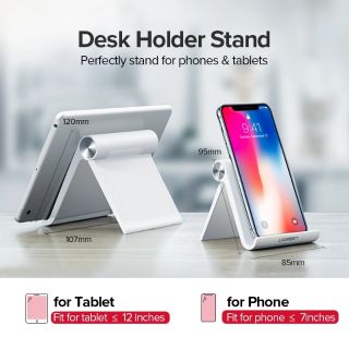 ที่วางมือถือและแท็บเล็ตบนโต๊ะ Hand-free desk holder stand