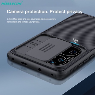 Nillkin เคสโทรศัพท์มือถือ สำหรับ Huawei Mate 50 Pro / P60 P50 P40 Pro Plus / Honor 70 50 / Magic 5 4 Pro 5G Camshield Pro กับ แบบสไลด์กันกล้อง TPU PC กันกระแทกหรูหราสีดำสีฟ้าแข็งโทรศัพท์ปก