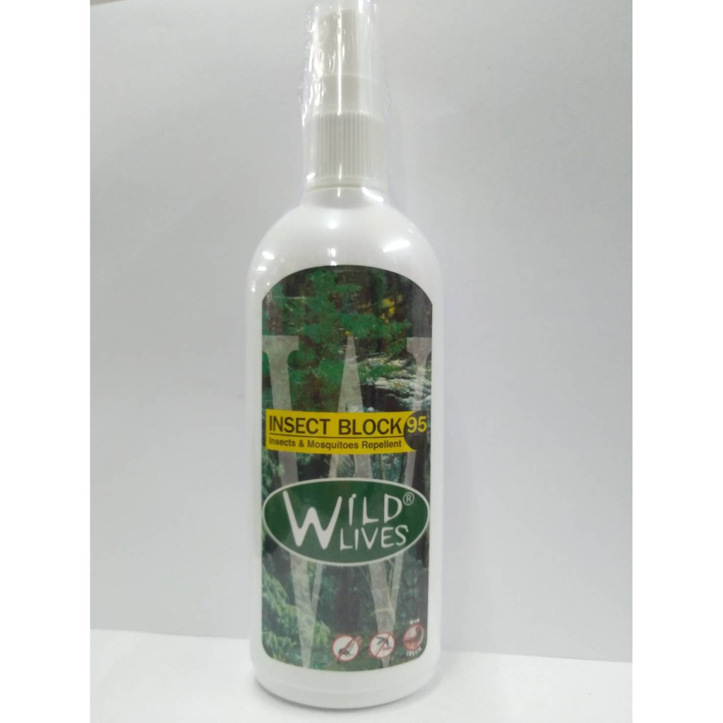 โปรลด!! สเปร์ย กันแมลง กันทาก WILD LIVES INSECT BLOCK 95 50 ML.exp 03 ...