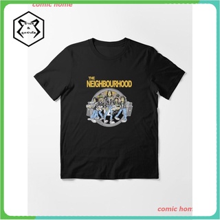 2022 THE NEIGHBOURHOOD Essential T-Shirt เสื้อยืด ดพิมพ์ลาย เสื้อยืดผ้าฝ้าย คอกลม cotton แฟชั่น sale Unisex