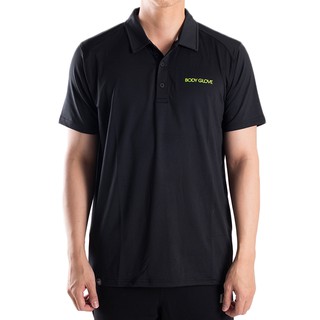 BODY GLOVE Basic Series Men Dry Cool  Polo เสื้อโปโลคอปกผู้ชาย  สีดำ Black