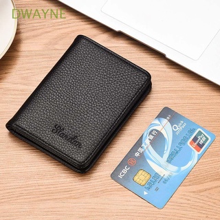 DWAYNE Fashion Men Wallet Ultra-thin Business Card Holder Coin Purse Portable Mini Money Bag Creative Design PU Leather Multi-slot Cash Clip ID Card cover/Multicolor