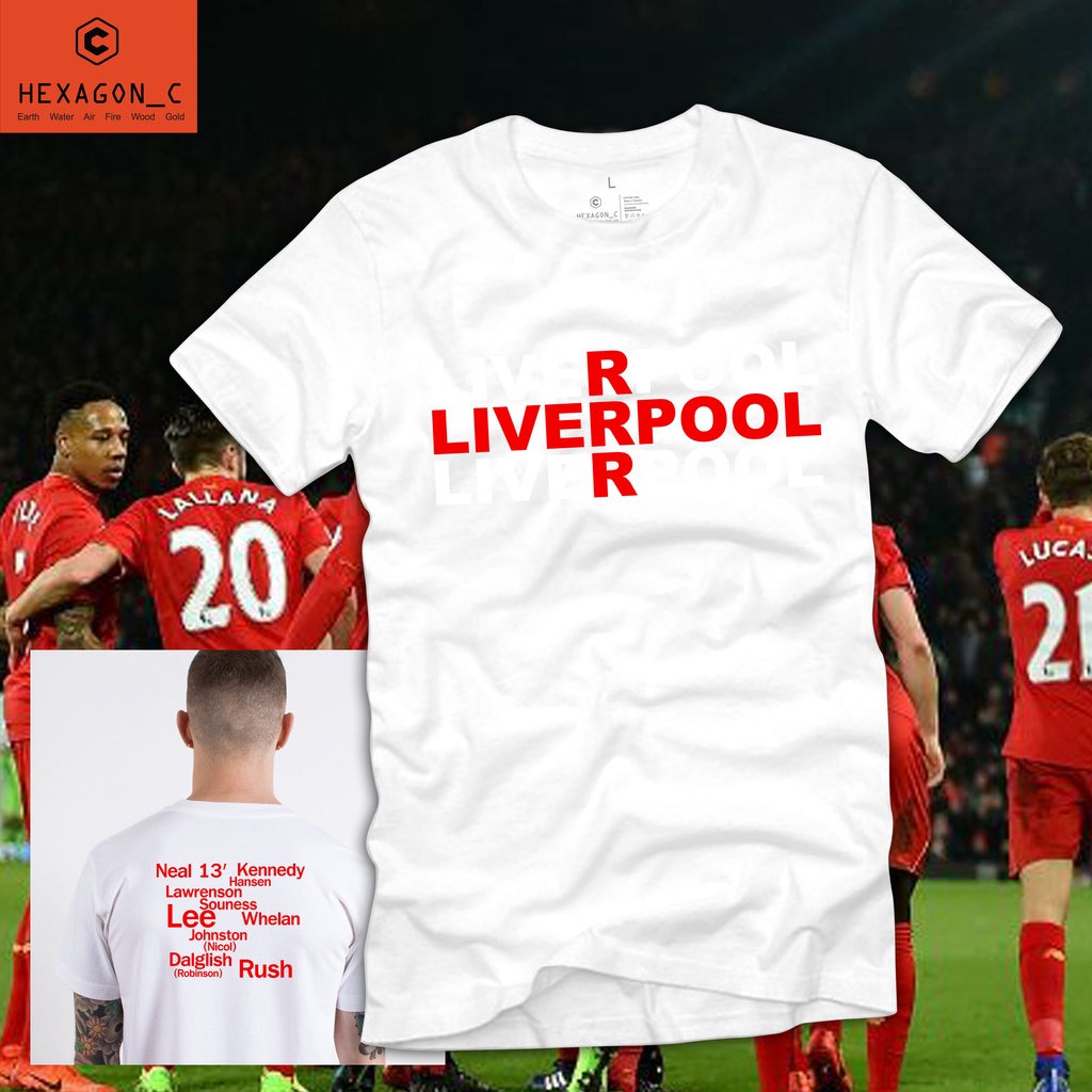 แฟชั่นคลาสสิกlo-fi-เสื้อยืดผู้ชาย-เสื้อยืดคอกลม-ลาย-ลิเวอร์พูล-liverpool-สำหรับ-ชาย-หญิง-ผ้าcotton-สีพื้น-ดำ-ขาว-ขนาด-ใส