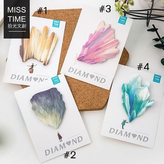 ภาพหน้าปกสินค้าSALE !!Post it !! Sticky Note Diamond น่ารักๆ พร้อมส่ง!! ที่เกี่ยวข้อง