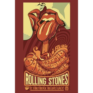 โปสเตอร์ The Rolling Stones เดอะโรลลิงสโตนส์ ตกแต่งผนัง Music Poster โปสเตอร์วินเทจ โปสเตอร์วงดนตรี โปสเตอร์ติดผนัง