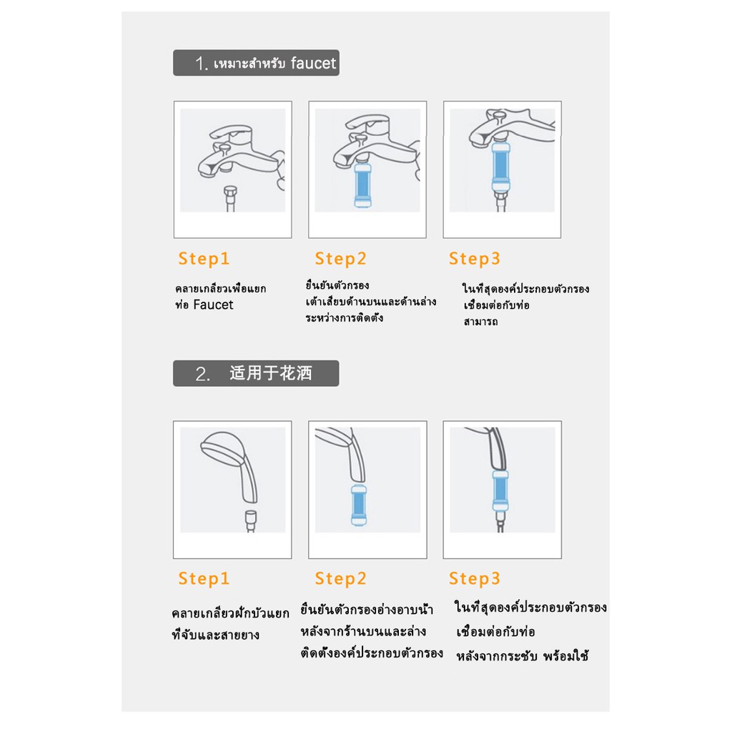 แท่งกรองน้ำ-กรองน้ำฝักบัว-shower-filter-5ไมครอน-น้ำเข้าออกเป็นเกลียว-4หุน-หรือ-เปลี่ยนไส้กรองได้