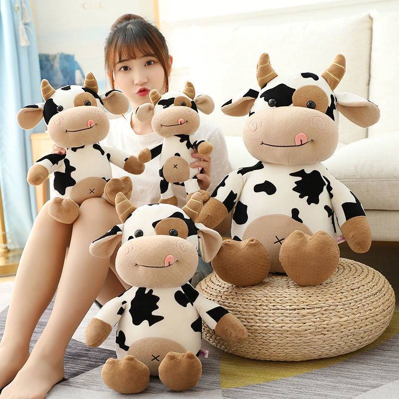 ของเล่นเด็ก-ตุ๊กตาวัวน่ารัก-ของขวัญวันเกิด-ตุ๊กตา-วัวนม-น่ารัก-นุ่มนิ่ม-มีพร้อมส่ง-มีพร้อมส่ง