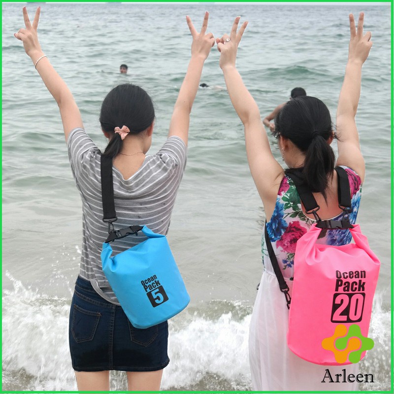 arleen-กระเป๋ากันน้ำ-beach-กระเป๋าเป้สะพายหลังกลางแจ้ง-water-proof-bag
