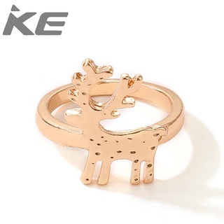 Festive Christmas Drip Ring Elk Santa Alloy Ring for girls for women low price