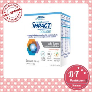 **หมดอายุ01/24Nestle Oral impact 370g (กล่องละ 5 ซอง) ออรัล อิมแพค อาหารทางการแพทย์