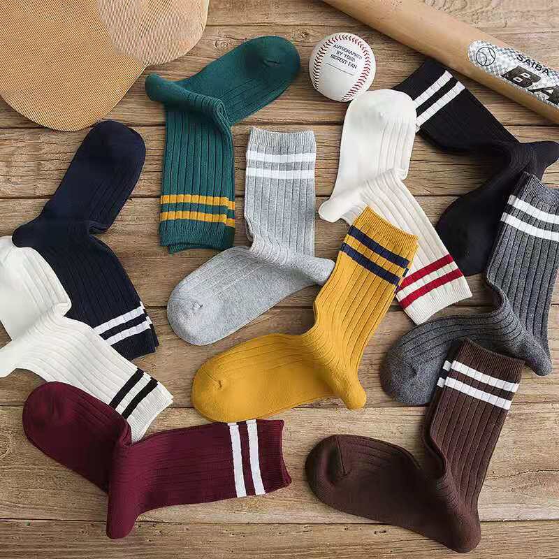 Japanese Loose Socks High School Girls Harajuku Socks Knitting Striped