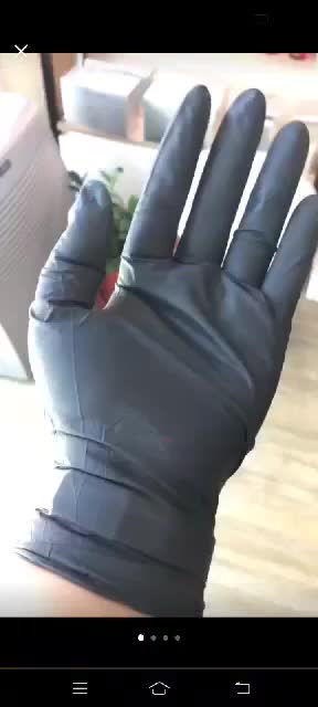 ถุงมือยางไนไตร-สีดำ-nitrile-glove-10-ชิ้น-5คู่-ถุงมือยางสีดำ-ถุงมือสีดำยางไนไตร5g-nitrilr-glove-5g-ถุงมือทำอาหาร-ถุง