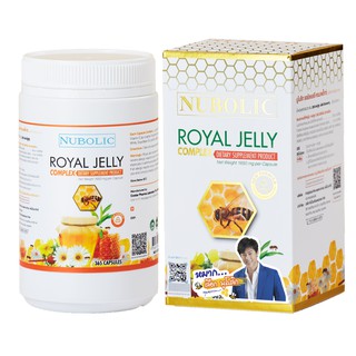 สินค้า นมผึ้งนูโบลิค 📌ล็อตใหม่. พร้อมส่ง.📌Nubolic Royal jelly 10-HDA นมผึ้ง 6% 1650mg ของแท้💯%(ขนาดใหญ่365เม็ด)