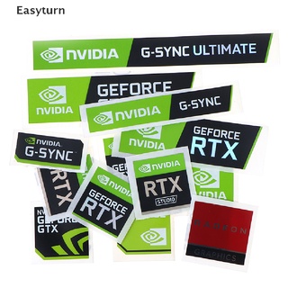Easyturn สติกเกอร์ฉลาก NVIDIA GTX GEFORCE สําหรับตกแต่งแล็ปท็อป 1 ชิ้น