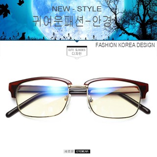 Fashion เกาหลี แฟชั่น แว่นตากรองแสงสีฟ้า รุ่น 5016 C-29 สีน้ำตาลตัดทอง ถนอมสายตา (กรองแสงคอม กรองแสงมือถือ)