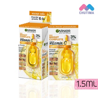 เซรั่ม การ์นิเย่ สกิน แนทเชอรัลส์ ไบรท์ คอมพลีท วิตามินซี แอมพูล เซรั่ม Garnier Skin Naturals Bright Complete Vitamin C