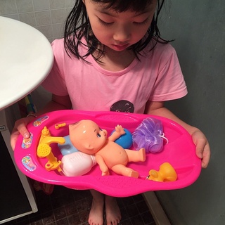 ของเล่นเด็ก อ่างอาบนำ้ตุ๊กตา ชุดใหญ่