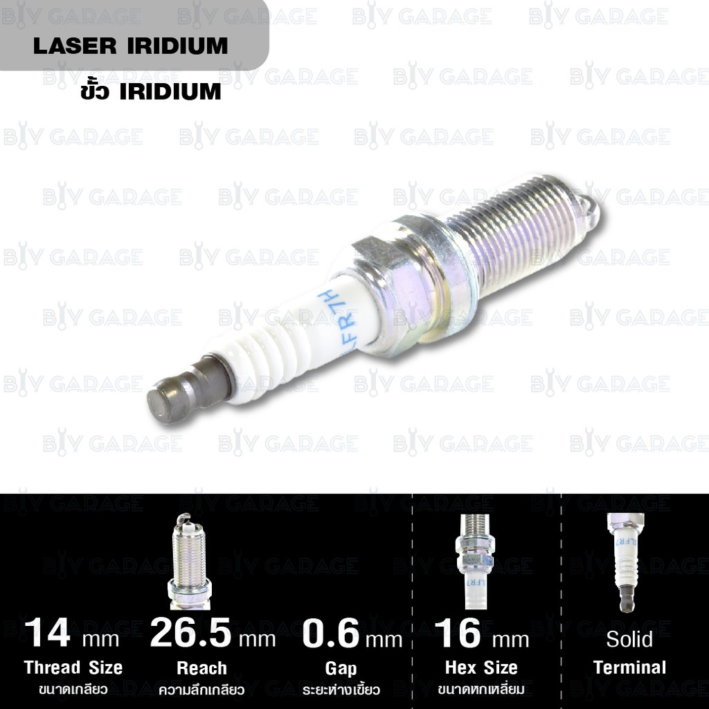 ngk-หัวเทียน-laser-iridium-ilfr7h-4-หัว-ใช้กับรถยนต์-mitsubishi-evolution-ix-2-0l-ct9a-เครื่อง-4g63-made-in-japan