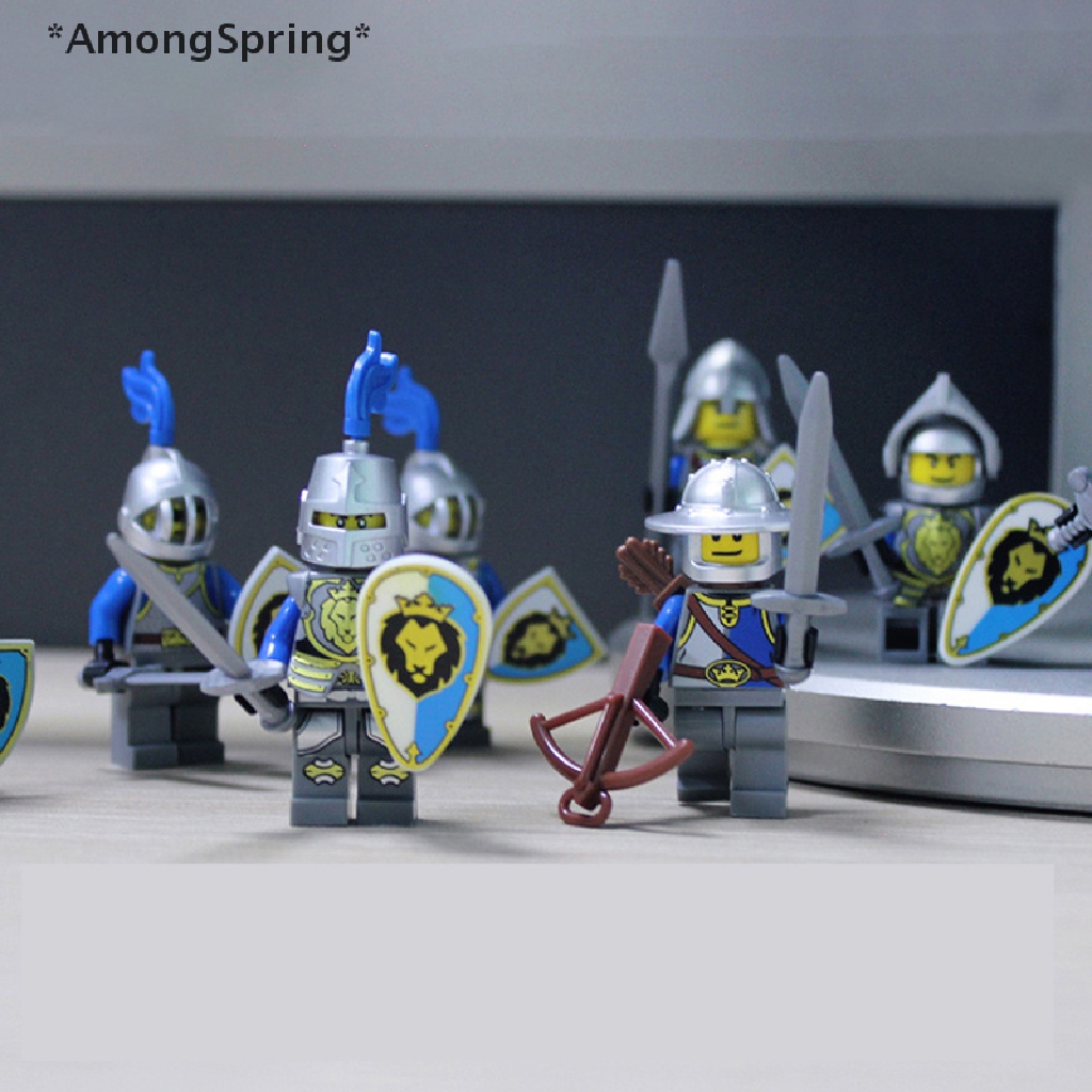 ของเล่นตัวต่อฟิกเกอร์ทหาร-amongspring-สีฟ้า