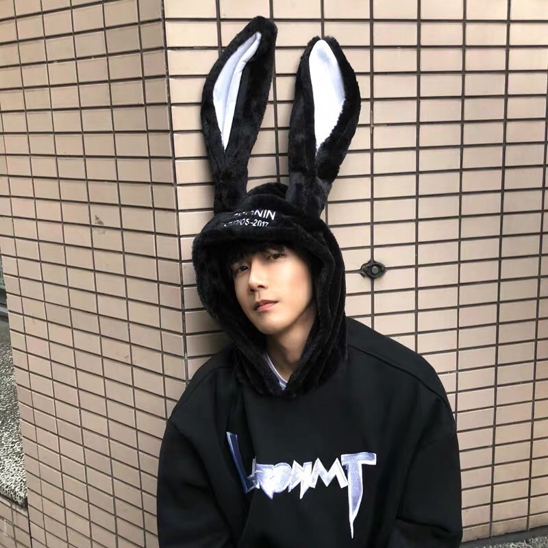 rabbit-hoodie-เสื้อฮู๊ดหูกระต่าย-เสื้อฮู๊ดเกาหลี-เสื้อกันหนาวเท่ๆเก๋ๆ