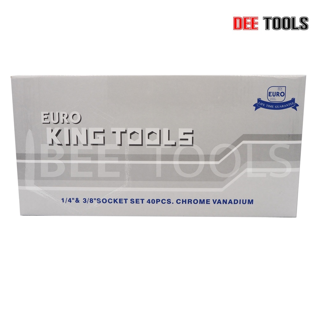 ภาพสินค้าEURO KING TOOLS ชุดประแจบล็อก 40 ชิ้น ชุดประแจ ประแจ ซ่อมรถมอเตอร์ไซค์ จักรยาน ชุดเครื่องมือช่างขนาดพกพา แข็งแรง ทนทาน จากร้าน dee_tools บน Shopee ภาพที่ 5