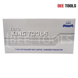 ภาพขนาดย่อของภาพหน้าปกสินค้าEURO KING TOOLS ชุดประแจบล็อก 40 ชิ้น ชุดประแจ ประแจ ซ่อมรถมอเตอร์ไซค์ จักรยาน ชุดเครื่องมือช่างขนาดพกพา แข็งแรง ทนทาน จากร้าน dee_tools บน Shopee ภาพที่ 5