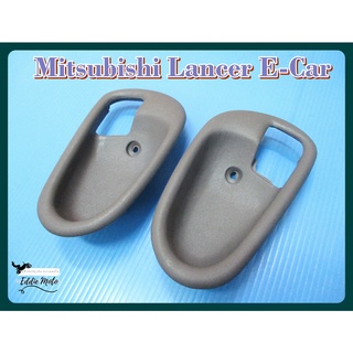 DOOR HANDLE SOCKET LH&amp;RH SET PAIR "GREY" for MITSUBISHI LANCER E-CAR // เบ้ารองมือเปิดใน ข้างซ้าย ข้างขวา สีเทา