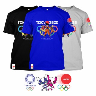 เสื้อคู่ - โตเกียว2020โอลิมปิกฤดูร้อนซูเปอร์พรีเมี่ยมเสื้อยืดที่มีจําหน่ายขนาดใหญ่4XL5XLHypebeastสต