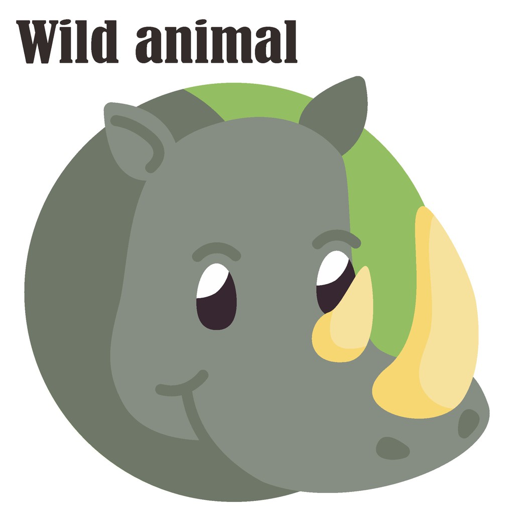 cute-wild-animal-setตัวรีดติดกระเป๋าโลโก้-มีกาว-ติดกระเป๋า