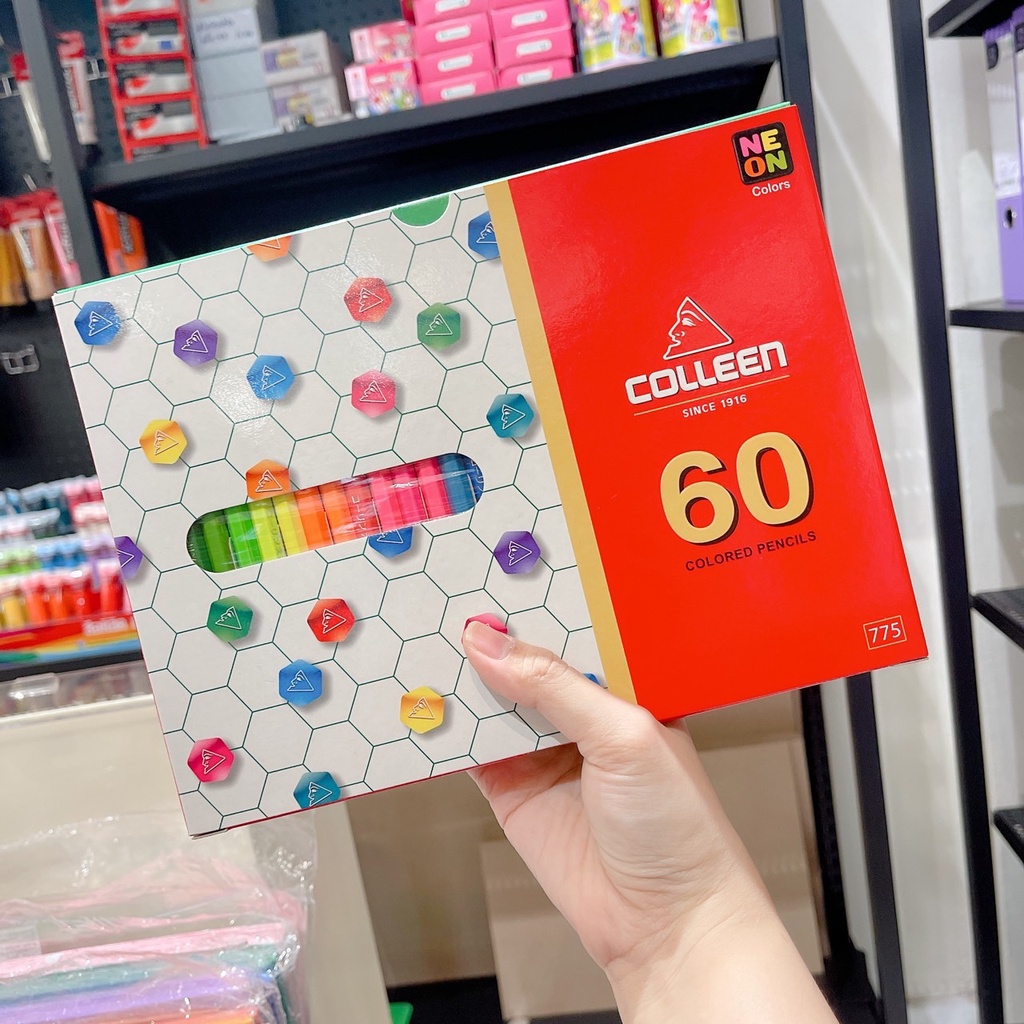colleen-สีไม้คอลลีน-มี-60-สี-แบบหัวเดียว-มีสีสะท้อนแสงในกล่อง-8-แท่ง