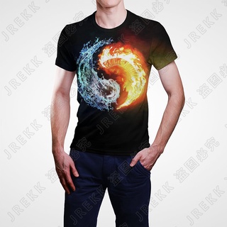 ใหม่ เสื้อยืดลําลอง แขนสั้น พิมพ์ลายอนิเมะ Yin Yang Eight Trigrams Gossip The Eight Trigrams 3D แฟชั่นฤดูร้อน สําหรับผู้ชาย ผู้หญิง 2023