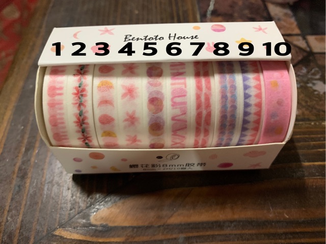 เทปตกแต่ง-washi-tape-ขายม้วนละ10บาท