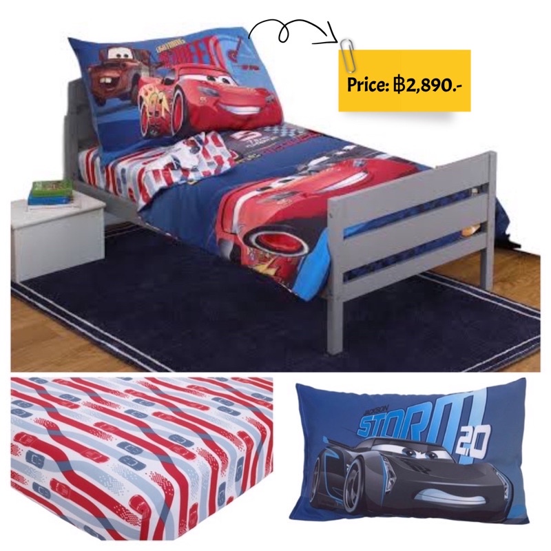 Disney Cars 3 Fast Not Last 4 Piece Toddler Bed Set McQueen