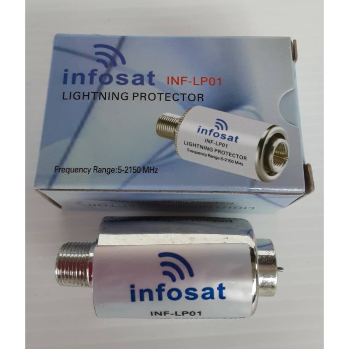 infosat-อุปกรณ์ป้องกันฟ้าผ่าจานดาวเทียม