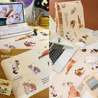 ส่งจากไทย🍑 แผ่นรองเมาส์ ลายแมวน่ารัก ที่รองเมาส์ จัดโต๊ะคอม mouse pad มาใหม่ แผ่นรองเม้าส์ ที่รองเม้าส์ แต่งห้อง