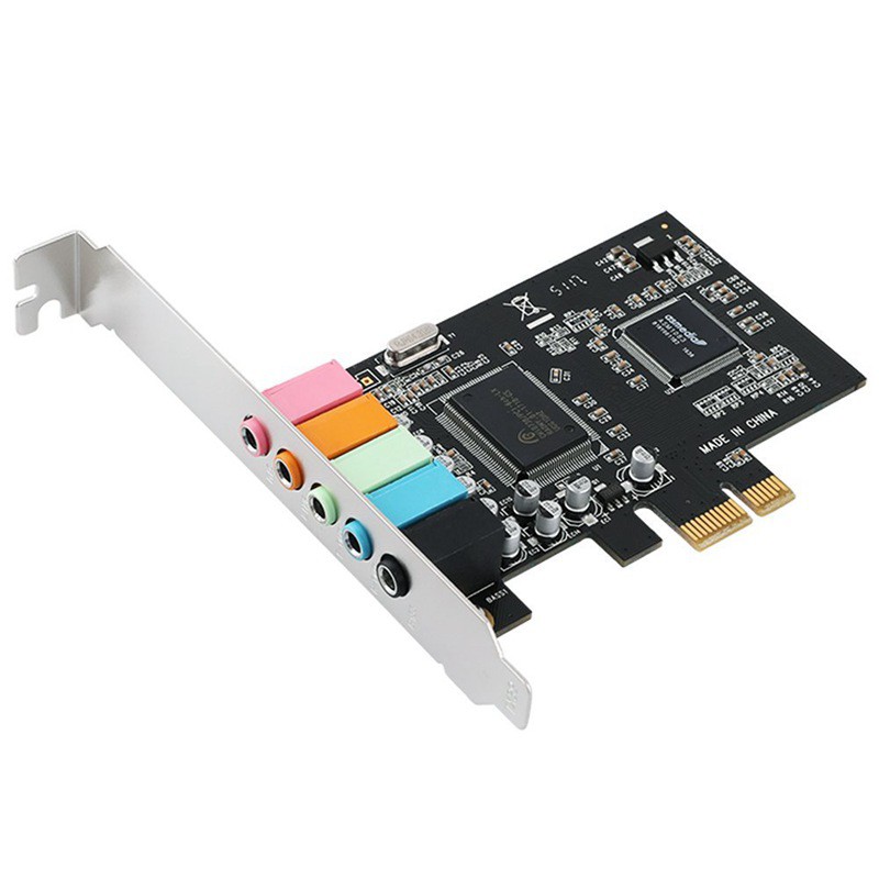Maravilloso Llave Ladrillo PCIe Sound Card 5.1, PCI Express Surround 3D Audio Card for PC with High  Direct Sound Performance & Low Profile Bracket | Shopee Thailand