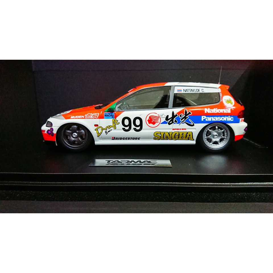 Tarmac Works 1/18 Honda Civic EG6 Macau Cup Race 1994 #99 C