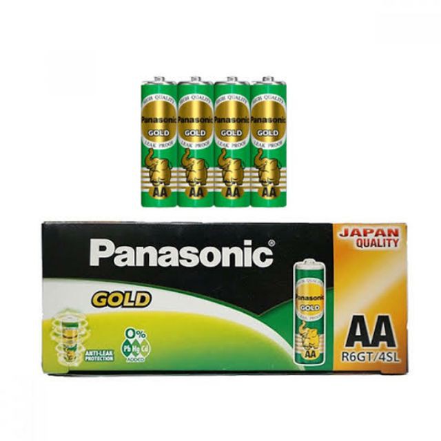 ภาพหน้าปกสินค้าลดพิเศษ   % PANASONIC GOLD R6GT/4SL 1.5V BATTERY AA ถ่าน แมงกานีส พานาโซนิค โกลด์ แพ็คละ 4 ก้อน จากร้าน ize_cake บน Shopee