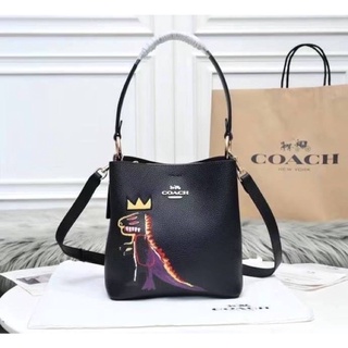 COACH X JEAN-MICHEL BASQUIAT SMALL TOWN BUCKET BAG ( C5787 )