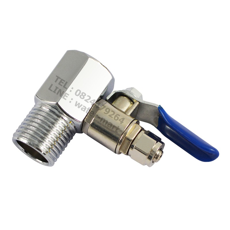 ราคาและรีวิววาล์วเครื่องกรองน้ำ 2 หุน และสามทางแยก 4 หุนลง 2 หุน BALL VALVE 1/4" T-WAY CONNECTOR 1/2"