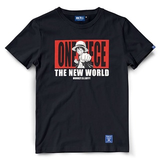 HH เสื้อยืดวันพีช One Piece 697-BK / LUFFY คอกลมเสื้อยืด