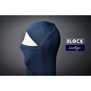 สินค้า โม่ง Block กัน UV แบบ Open face สีใหม่ Indigo สีกรมท่า