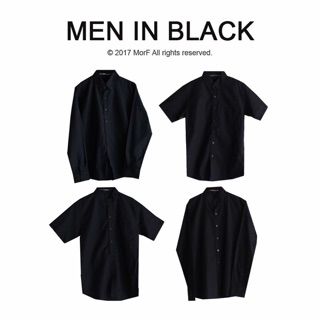ภาพหน้าปกสินค้าMEN IN BLACK เสื้อเชิ้ต ออกซ์ฟอร์ด สีดำ ที่เกี่ยวข้อง