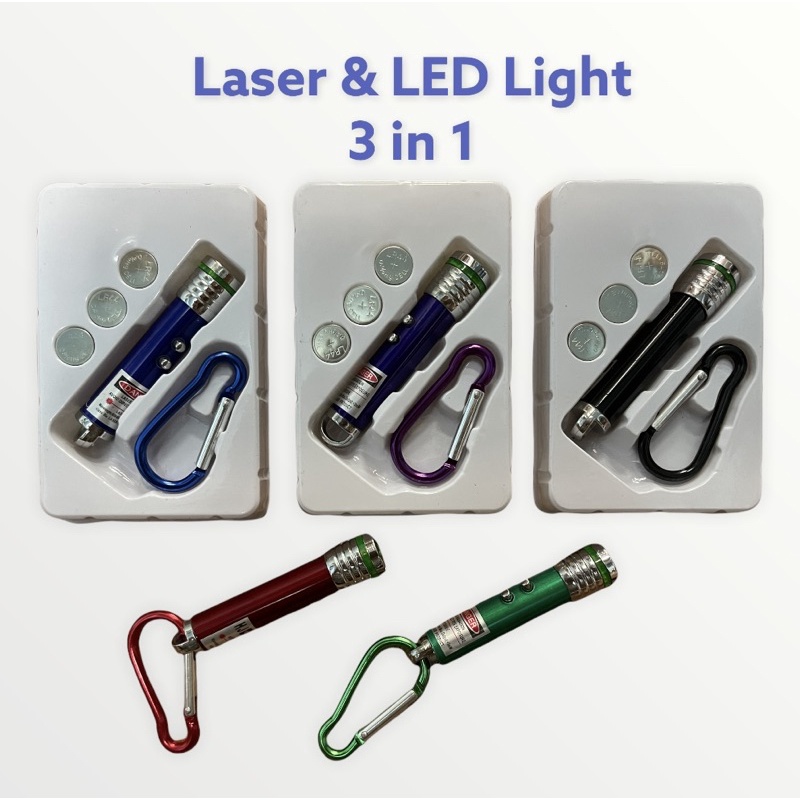 ภาพหน้าปกสินค้าเลเซอร์ (Laser & LED Light) 3in1 ไฟเลเซอร์ แสงเลเซอร์ ไฟฉาย ไฟตาแมว จากร้าน oishop_th บน Shopee