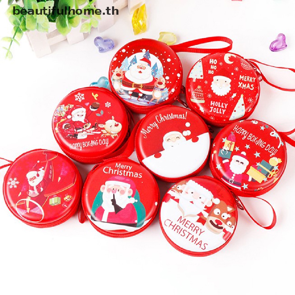 amp-christmas-day-amp-1pcs-cute-christmas-coin-purse-cartoon-kids-girls-wallet-earphone-organizer-box-new