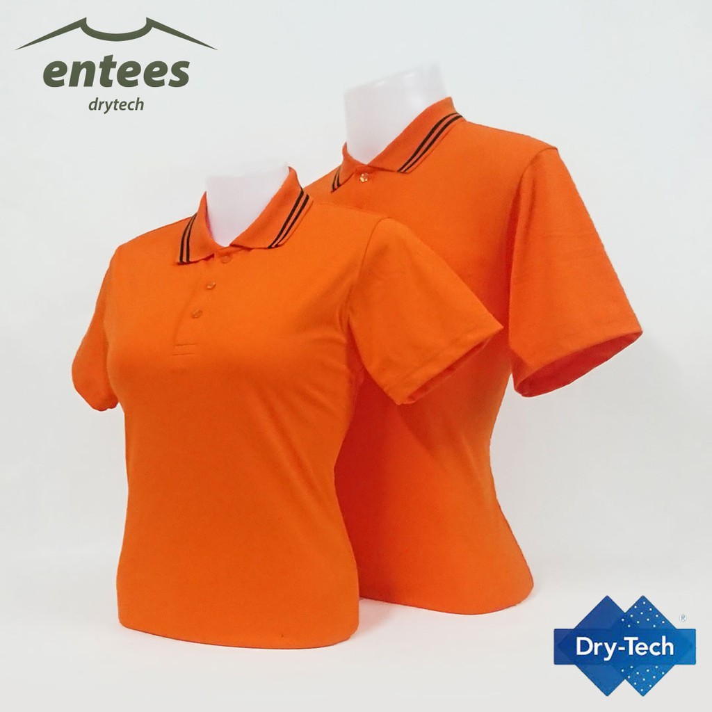 เสื้อโปโล-drytech-สีส้ม