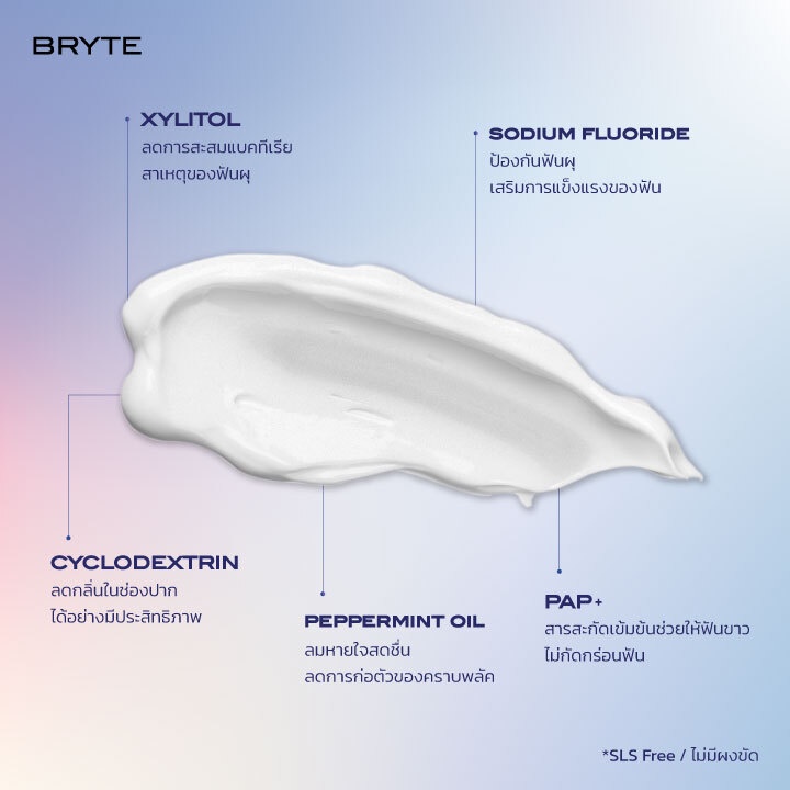 bryte-premium-whitening-toothpaste-pap-ยาสีฟันเพื่อฟันขาว-แบบพรีเมี่ยม-สูตรคุณหมอ-เทคโนโลยีpap-เจ้าแรกในไทย