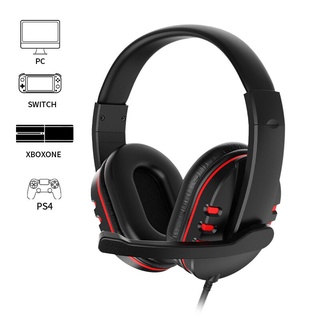 SABUY หูฟังเกมมิ่ง สำหรับ PC (มีไมค์) Gaming Headset หูฟังเล่นเกมสำหรับโทรศัพท์/PS5/PS4/XBOX ONE