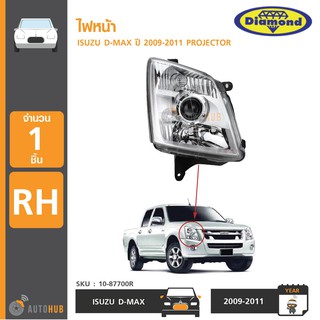 DIAMOND ไฟหน้า ISUZU DMAX ปี 2009-2011 PROJECTOR